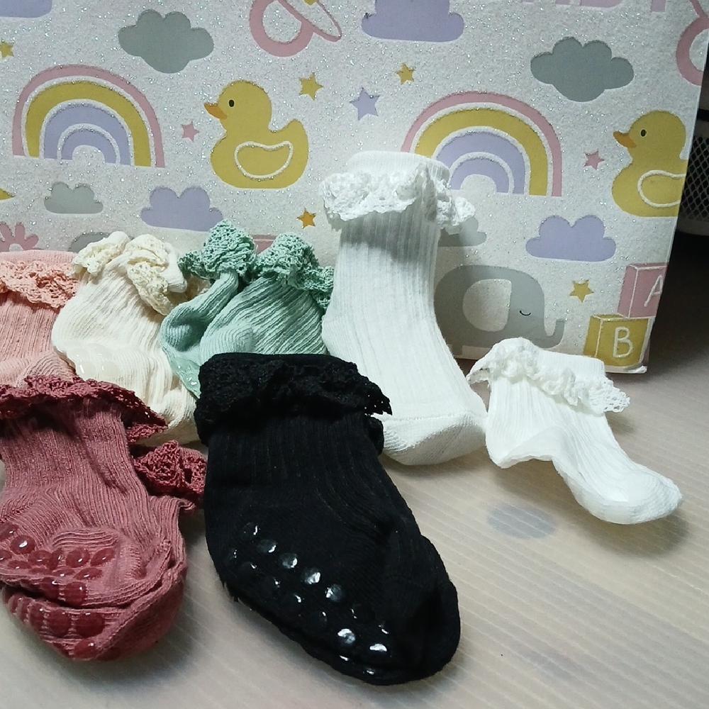 Kids Ruffled Socks Set - 6 Pairs